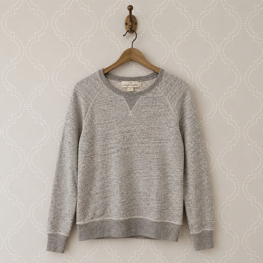 H&M L.O.G.G. Sweatshirt Heathered Gray Raglan Sleeve Size M